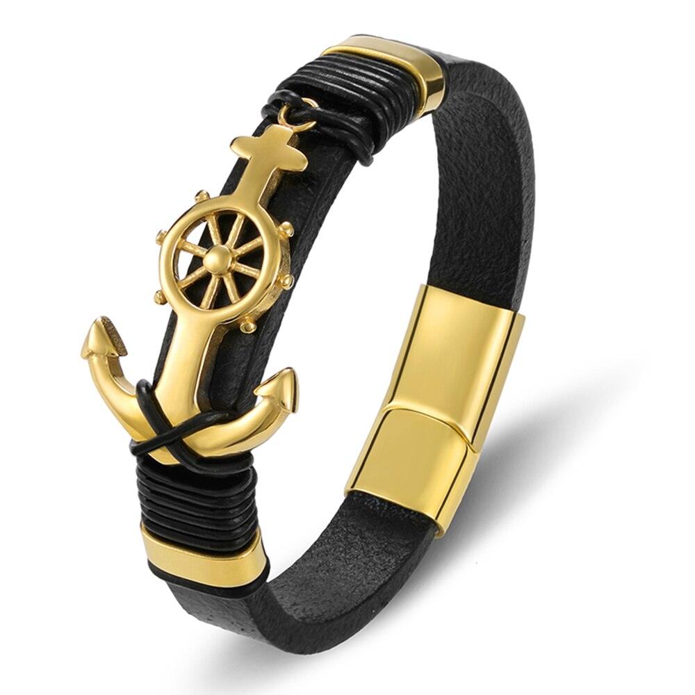 Pulseira Masculina de Couro - Safety - Purità Joias