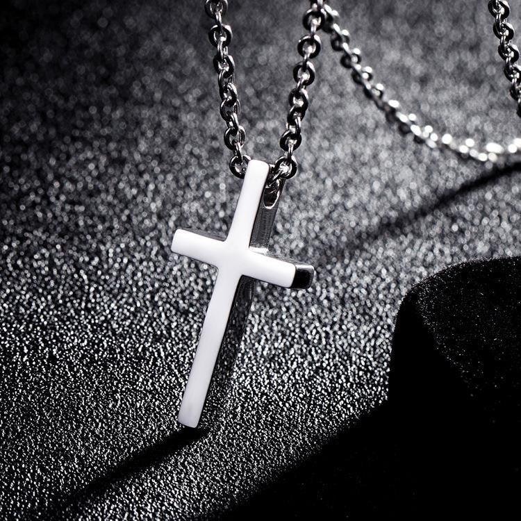 Corrente e Crucifixo em Titânio - Fashion - Purità Joias