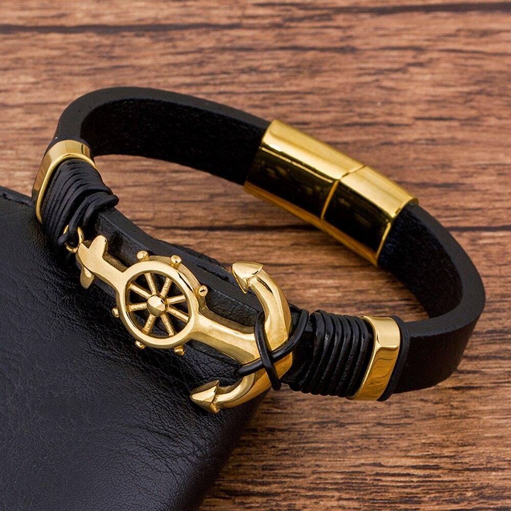 Pulseira Masculina de Couro - Safety - Purità Joias