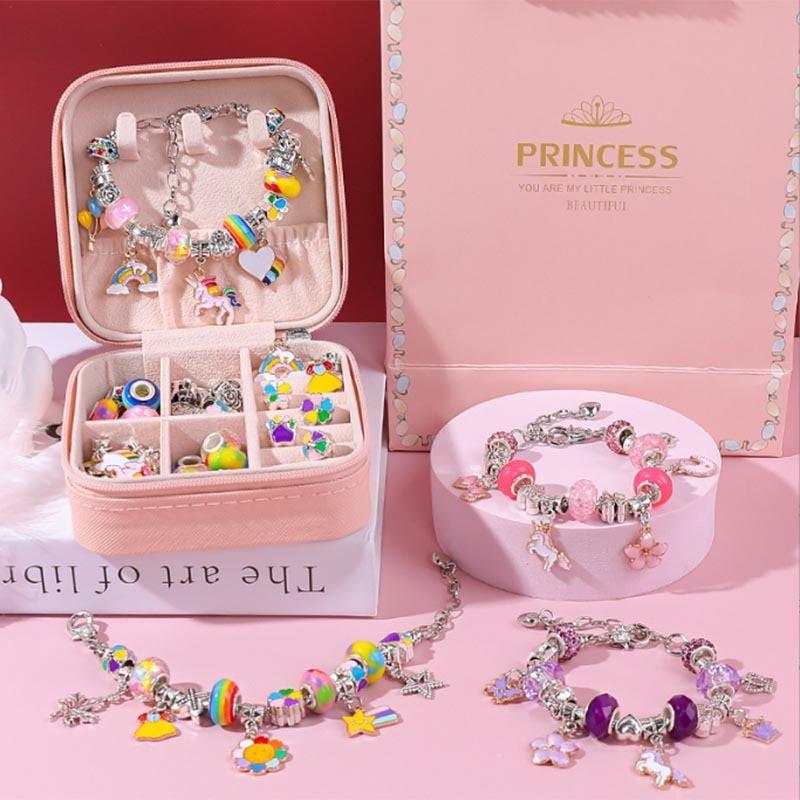 Pulseiras com Berloques Infantil Happy Child - Conjunto Completo com 67 Itens! - Purità Joias