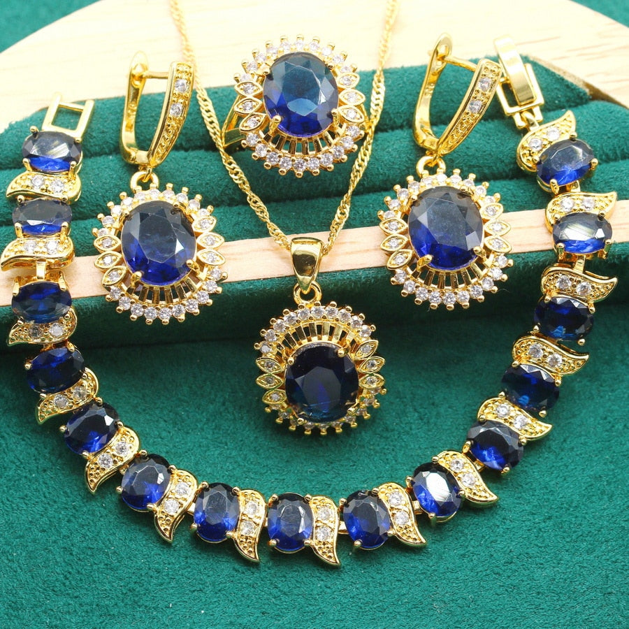 Conjunto Completo Banhado em Ouro 18K - Lady Royal